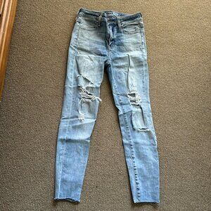 American Eagle super stretch high rise jeggings crop